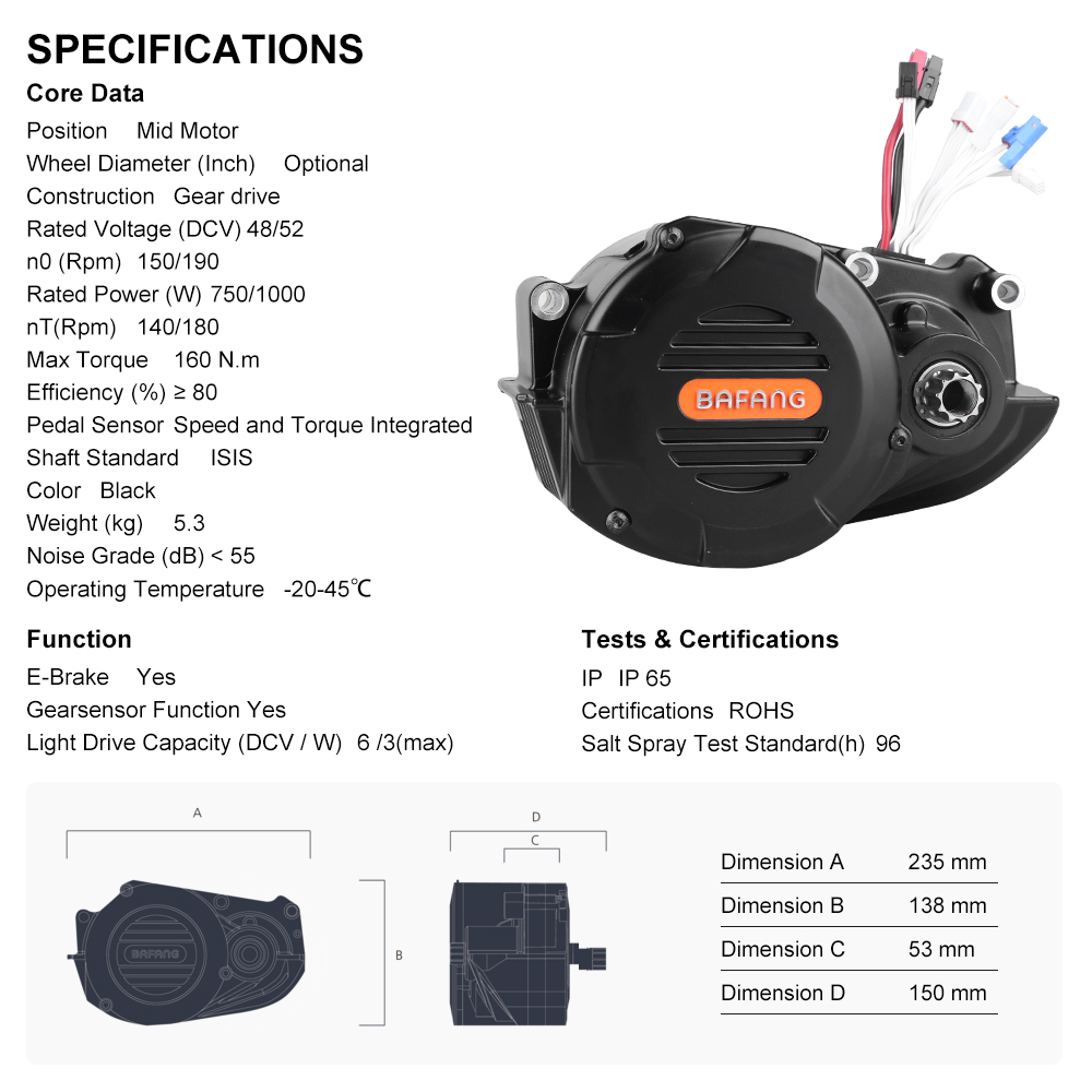 Kit di conversione eBike con m - Mid Drive Conversion Kit 1000W recensione e prezzo